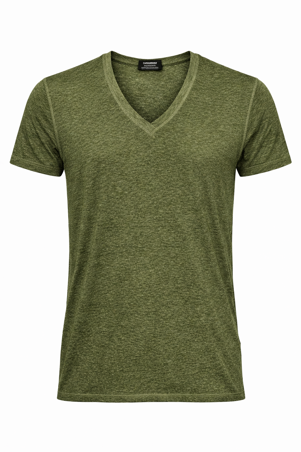 Dsquared2 Mens Green V-Neck T-shirt