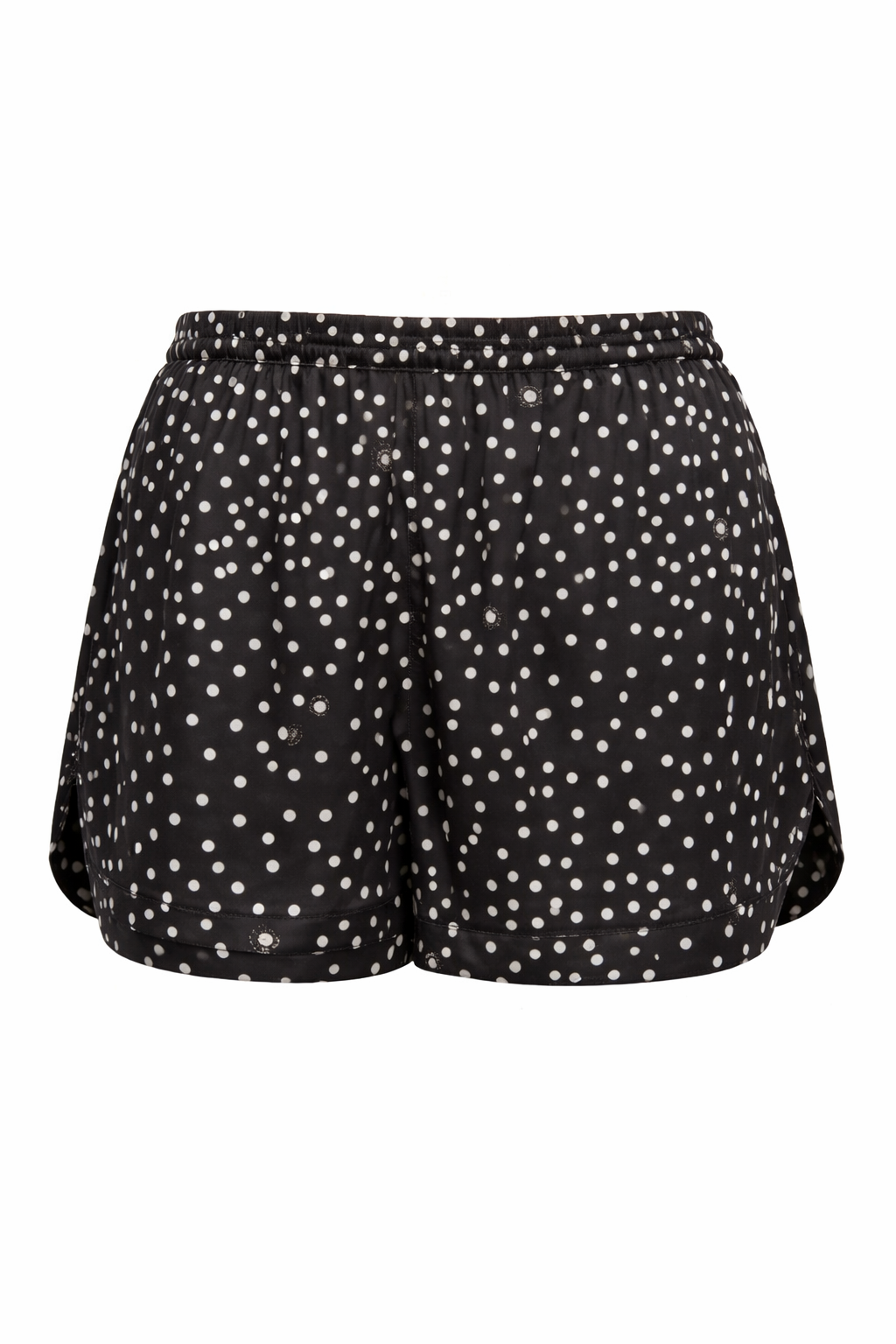 Stella McCartney Womens Silk Pajama Shorts in Black