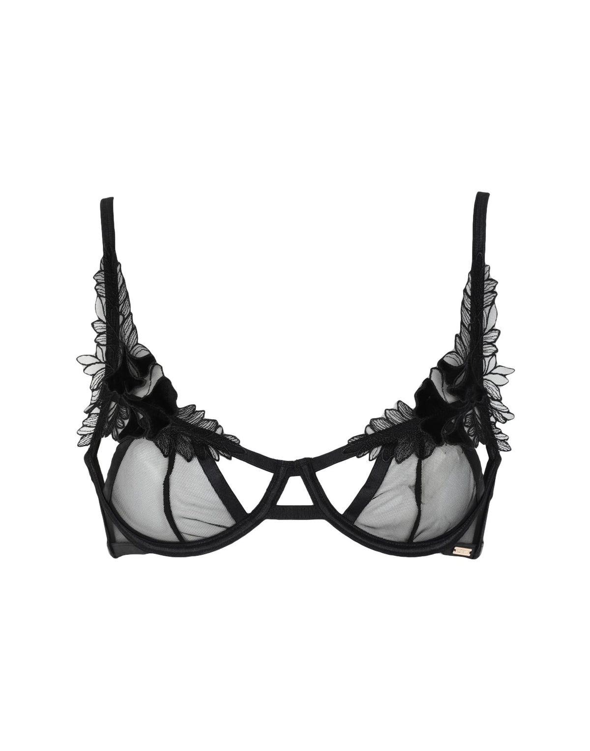 Bluebella Women's Velvet Logo Bra