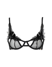 Bluebella Women's Velvet Logo Bra