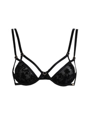 Bluebella Women's Velvet Logo Bra