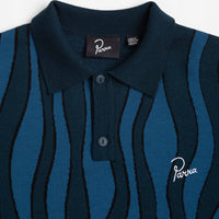 Parra Mens Knitted Polo Shirt Multi