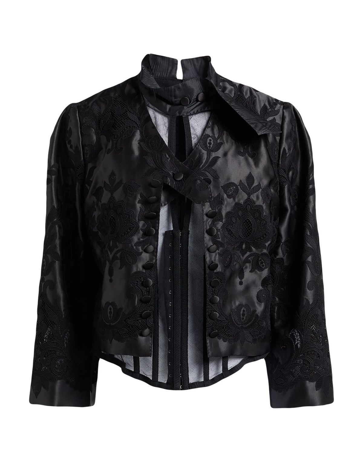 Dolce&Gabbana Women's V-Neck Embroidered Blazer