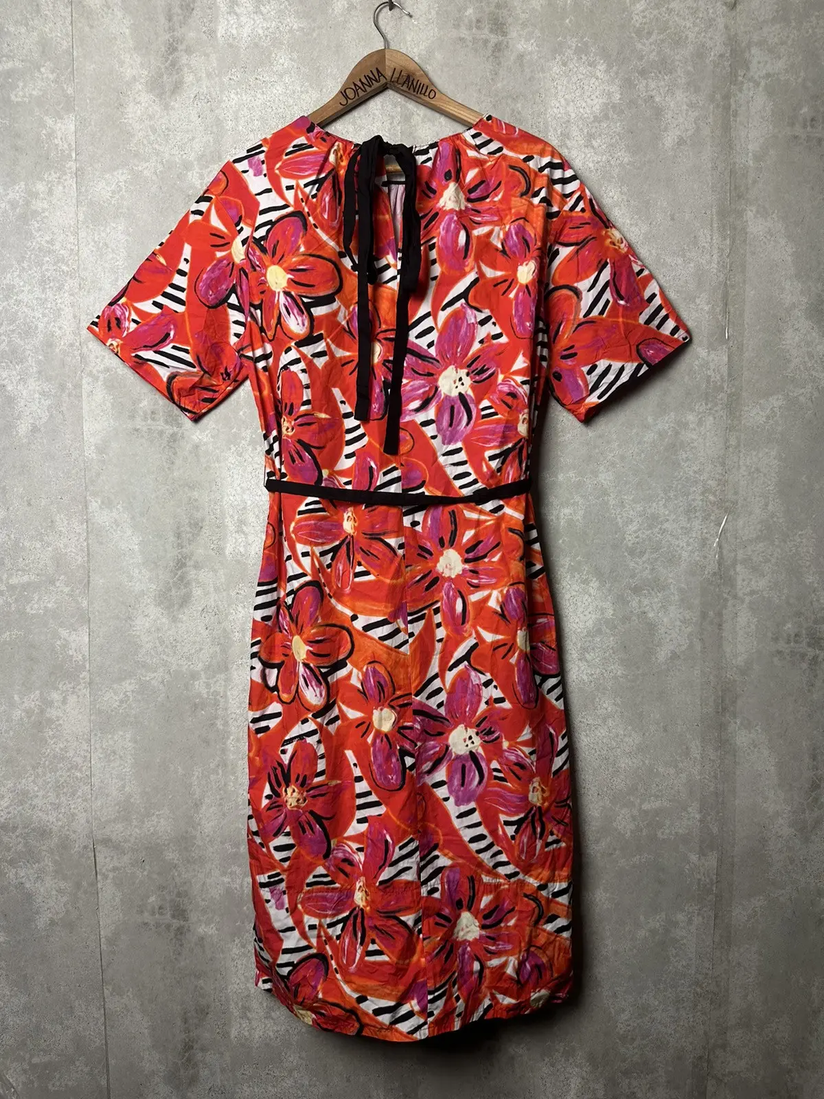 Marni Womens Ruffle Floral Dress