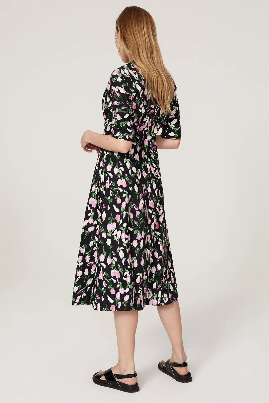 Marni Womens Tulip Dress in Black
