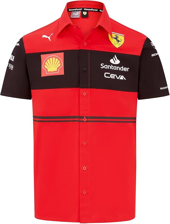 Ferrari Mens Polos in Red
