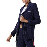 Lorna Jane It Girl Boyfriend Blazer in French Navy/White