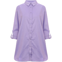 InWear Vex Womens Oversized Cotton Shirt in Lilac