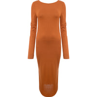 French Connection Women's Orange Meadow Jersey Midi Dress