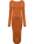 French Connection Women's Orange Meadow Jersey Midi Dress