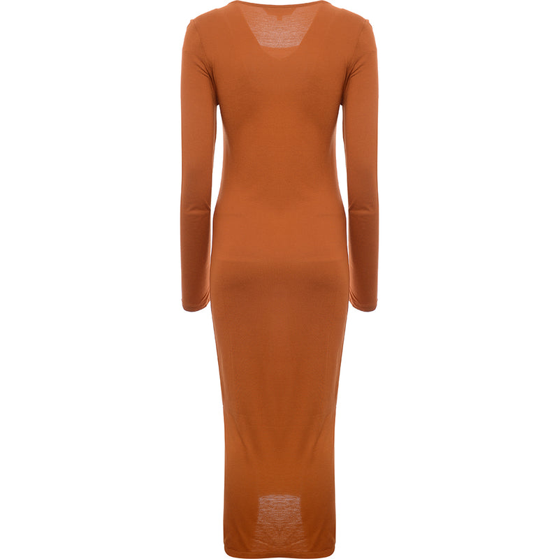 French Connection Women's Orange Meadow Jersey Midi Dress