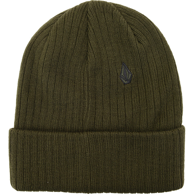 Volcom Men's Green Cord Beanie in Khaki