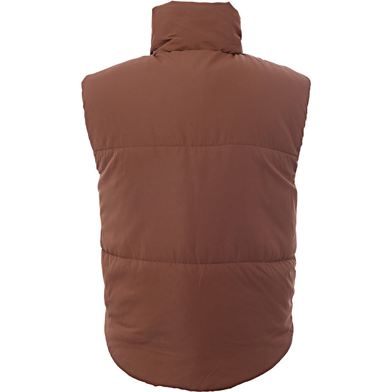 Threadbare Womens Brown Giraffe Padded Gilet