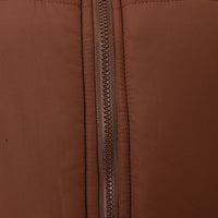 Threadbare Womens Brown Giraffe Padded Gilet