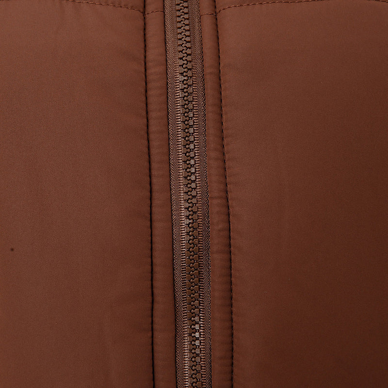 Threadbare Womens Brown Giraffe Padded Gilet