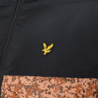 Lyle & Scott Men's Black Padded Contrast Print Puffer Jacket