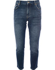 Dr Denim Mens Mid Blue Clark Slim Fit Jeans