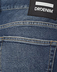 Dr Denim Mens Mid Blue Clark Slim Fit Jeans