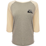 Quiksilver Women's Light Grey Raglan T-Shirt