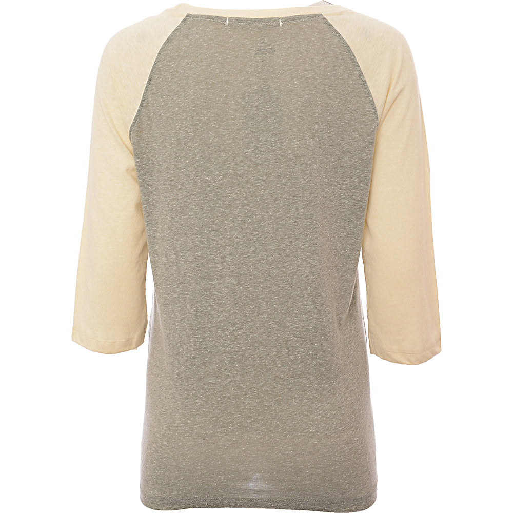 Quiksilver Women&#39;s Light Grey Raglan T-Shirt