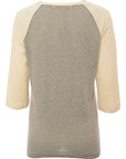 Quiksilver Women's Light Grey Raglan T-Shirt