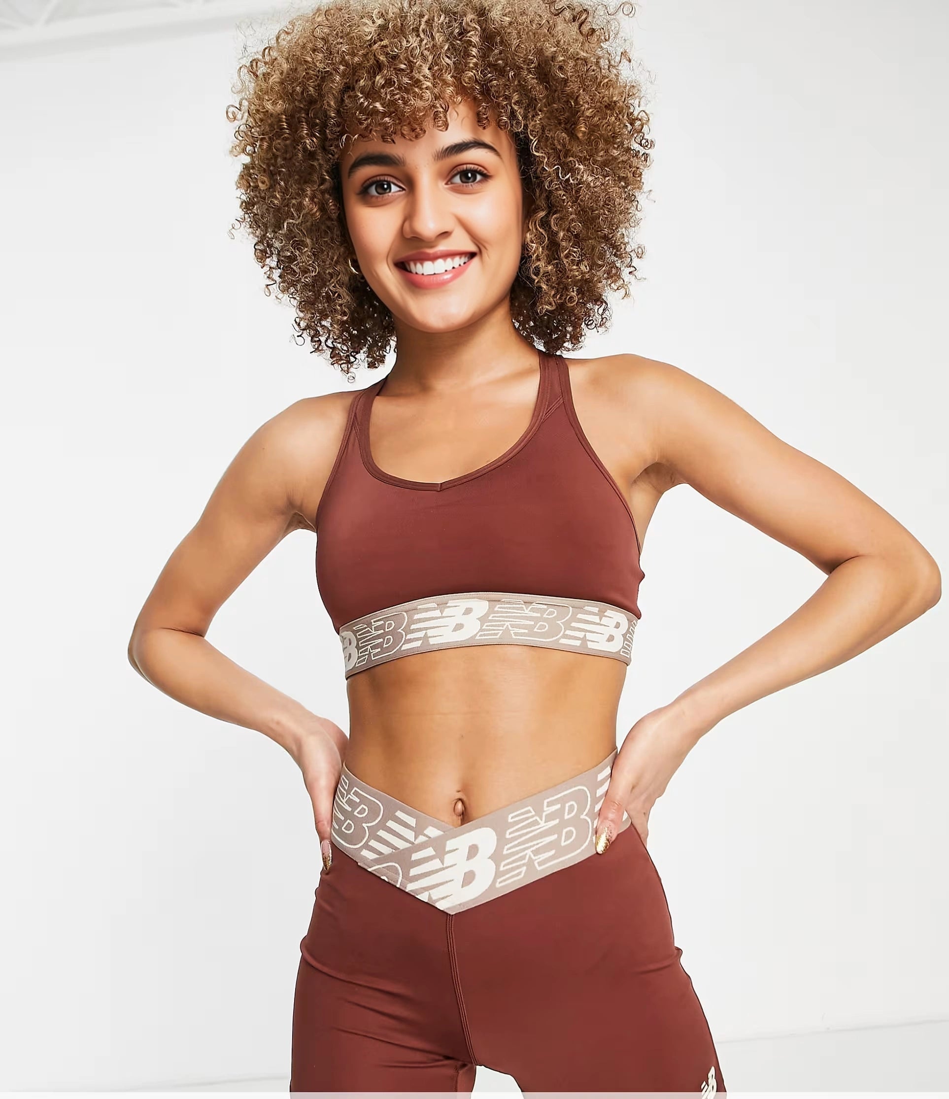New Balance Womens Running Pace 3.0 Medium Support Sports Bra in Sage