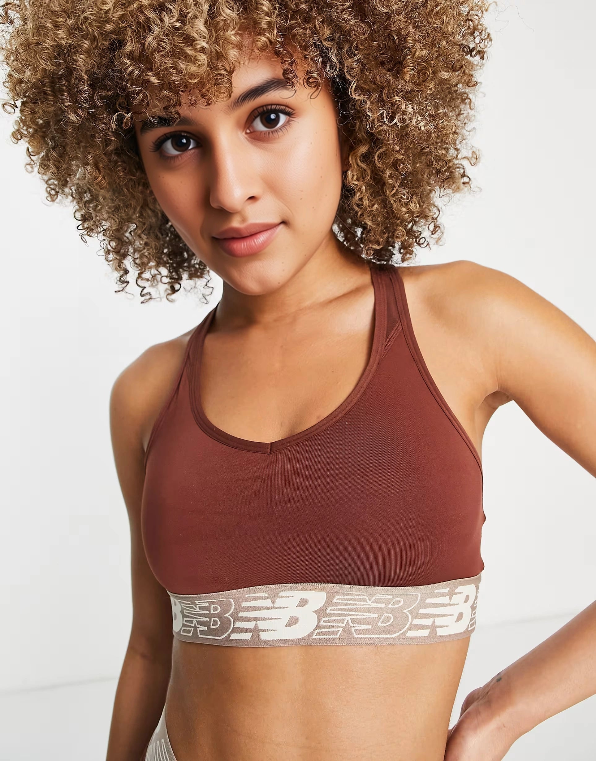 New Balance Womens Running Pace 3.0 Medium Support Sports Bra in Sage