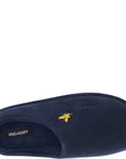 Lyle & Scott Mens Bodywear Jason Small Logo Mule Slippers In Navy