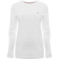 Tommy Hilfiger Mens Flag and Arm Logo Long Sleeve Top in White