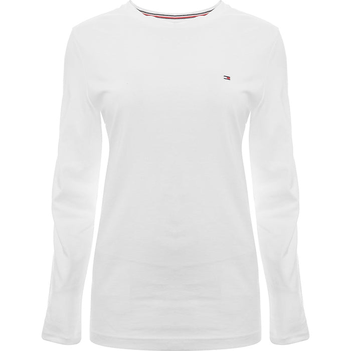 Tommy Hilfiger Mens Flag and Arm Logo Long Sleeve Top in White