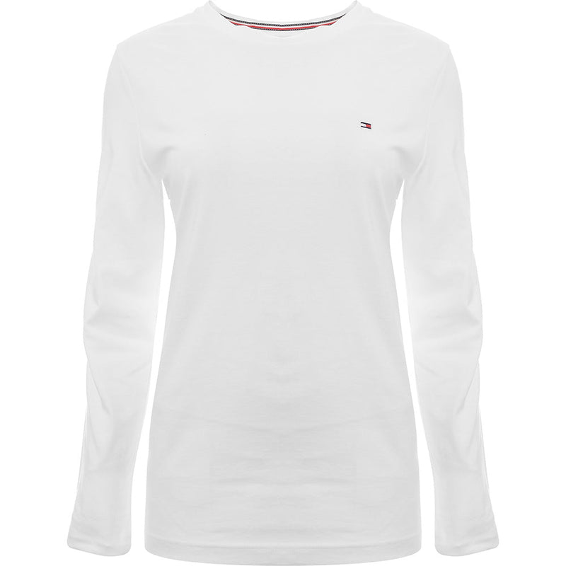 Tommy Hilfiger Mens Flag and Arm Logo Long Sleeve Top in White