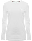 Tommy Hilfiger Mens Flag and Arm Logo Long Sleeve Top in White