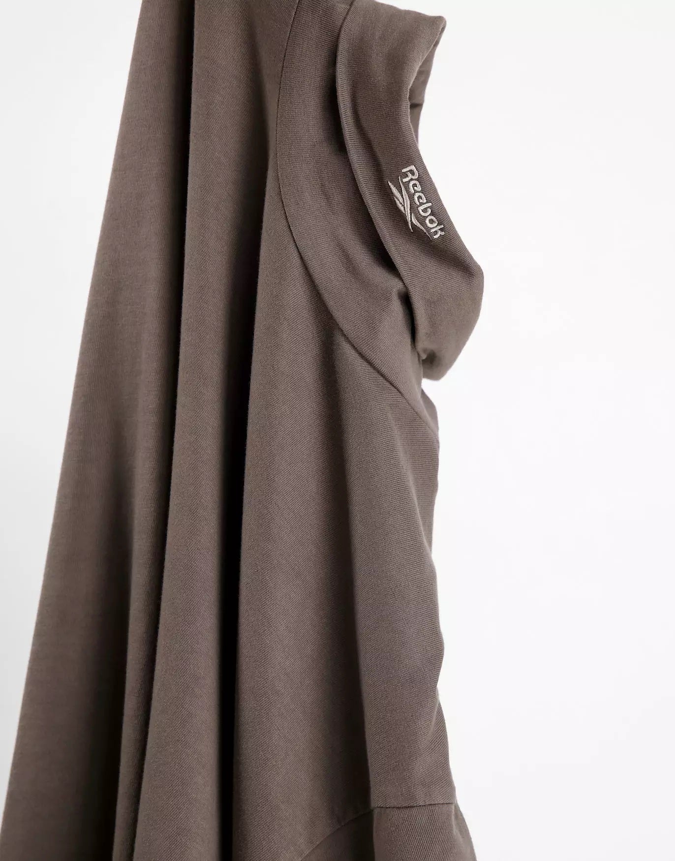 Reebok Mens Logo Roll Neck Top in Taupe Brown