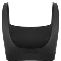 Calvin Klein Women's Black Gloss Wet Look Square Neck Unlined Bralette