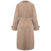 In The Style Plus Women's Belted Trench Coat in Camel