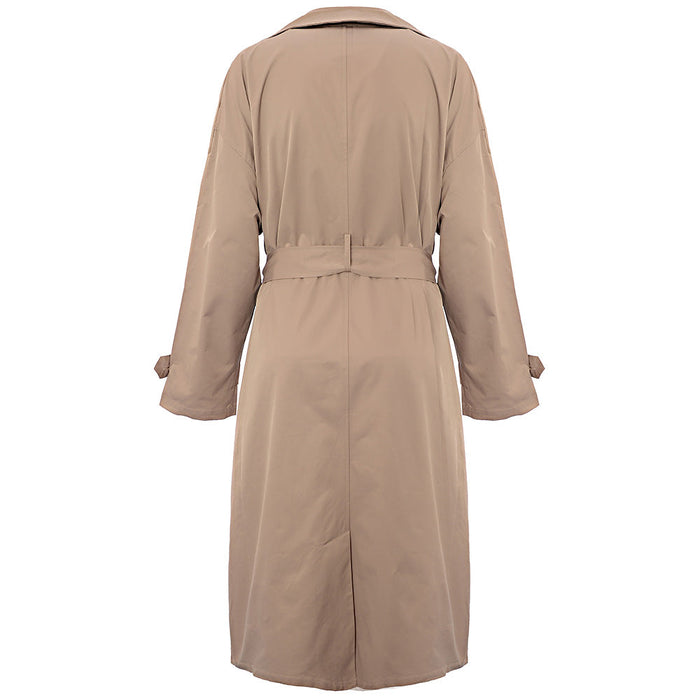 In The Style Plus Women's Belted Trench Coat in Camel