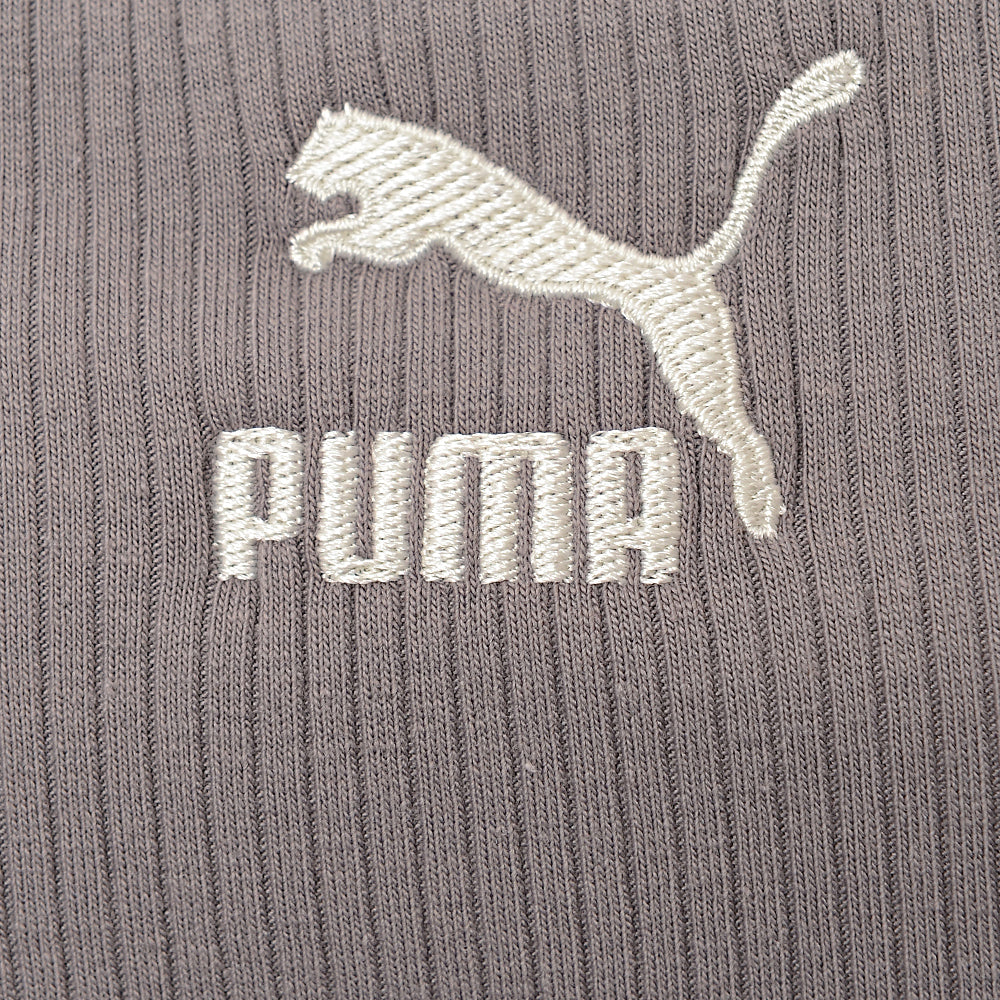 Puma Womens Classics Ribbed Unitard in Grey