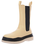 Public Desire Womens Wynter Translucent Sole Boots in Cream