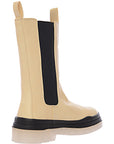 Public Desire Womens Wynter Translucent Sole Boots in Cream