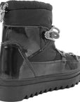 Glamorous Women's Black Short Snow Boots