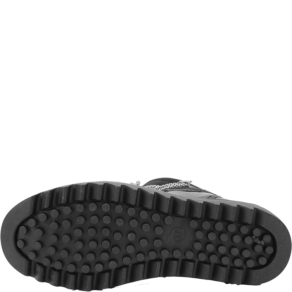 Glamorous Womens Short Snow Boots In Black