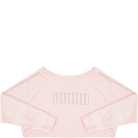 Puma Women's Pink Icons 2.0 Fashion Crew Neck Sweat