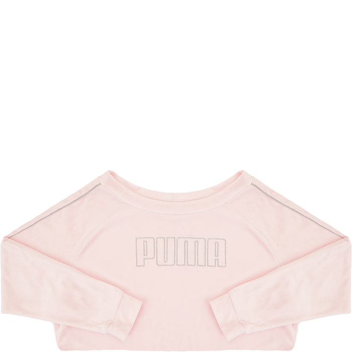 Puma Women's Pink Icons 2.0 Fashion Crew Neck Sweat