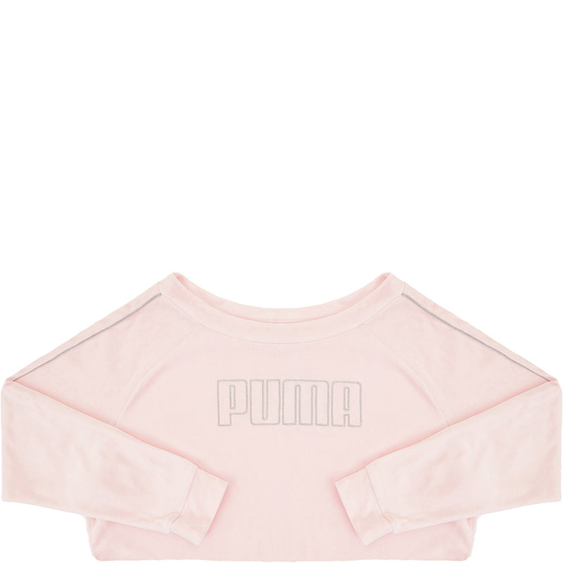 Puma Women's Pink Icons 2.0 Fashion Crew Neck Sweat