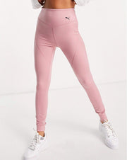 Puma Womens Studio Porcelain Ultra Rise Gym Leggings In Pink