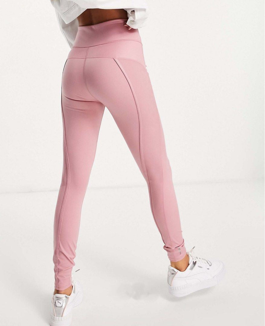 Puma Womens Studio Porcelain Ultra Rise Gym Leggings In Pink