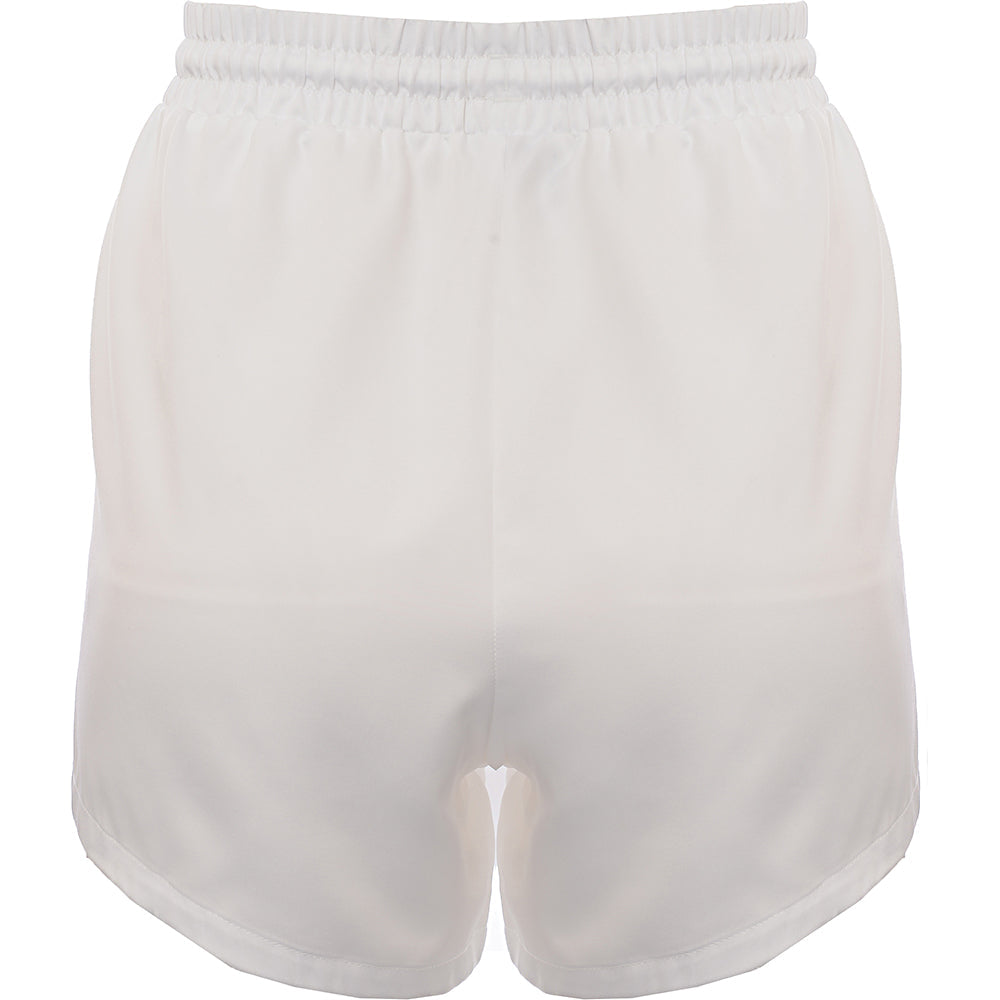 Womens Puma Summer Luxe Satin Shorts in White