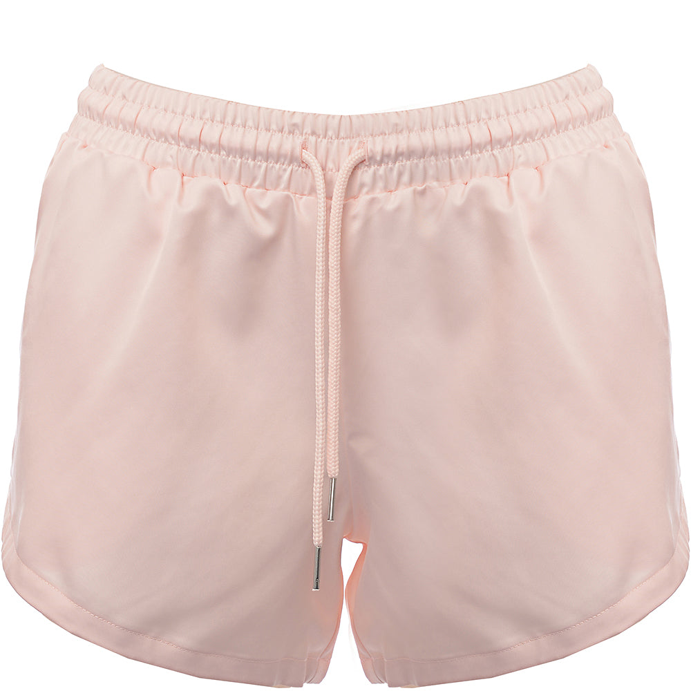 Womens Puma Summer Luxe Satin Shorts in Pink