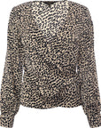 Lipsy Wrap Leopard Pattern Blouse