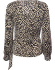 Lipsy Wrap Leopard Pattern Blouse